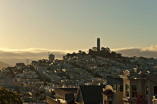 istock San Francisco, California, Coit Tower and Telegraph Hill View 182031106