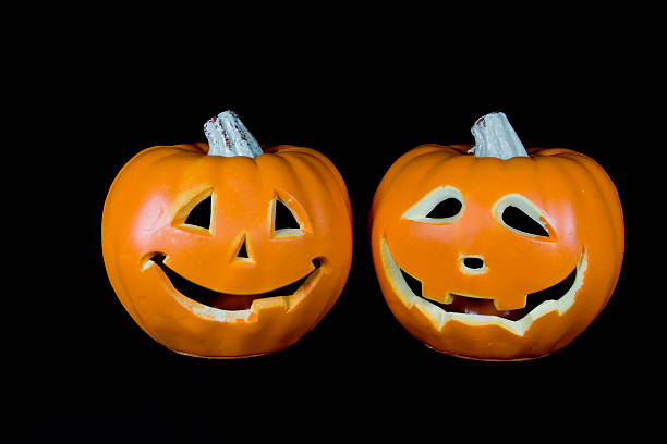 Pair Of Pumpkins stock photo