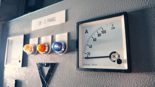 istock Voltmeter and ammeter electric machine and analog technology equipment measurement for power energy test. 1820314895