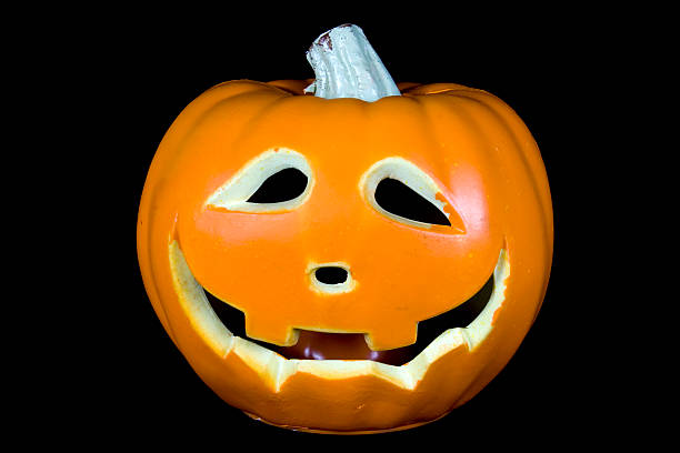 Single Pumpkin Head stock photo