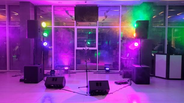istock Music club stage lights 1820319353