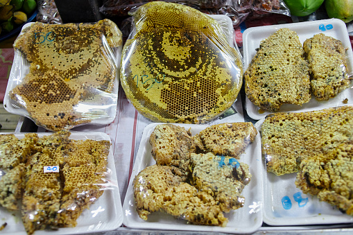 Honeycomb for sale at farmer's market