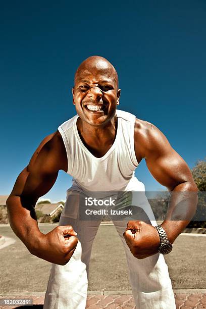 Strong Man Stock Photo - Download Image Now - Aggression, Human Face, Adult