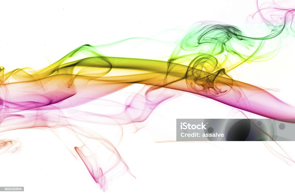 astract fumaça em cores spectral - Foto de stock de Escorrer royalty-free