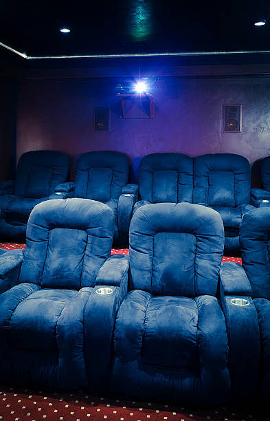 istock Home Theater Room with Lens Flare 182033257
