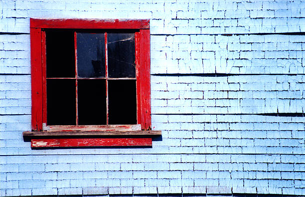 Old Broken Window stock photo