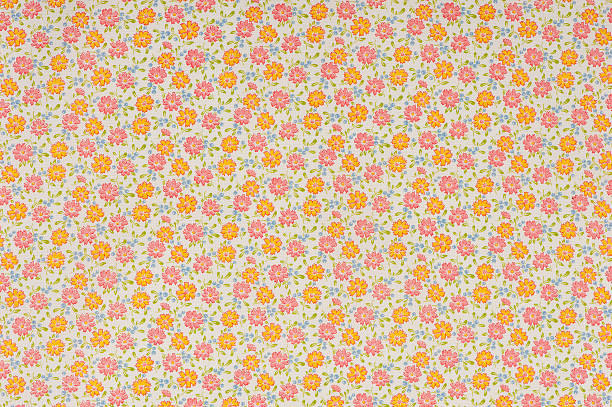 Hatfield Floral Antique Fabric Close Up