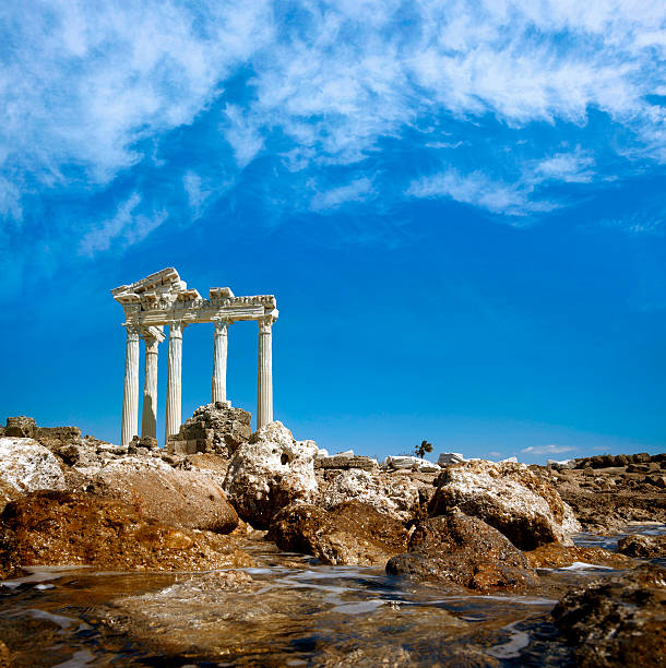 Apollo Temple "Temple of Apollo. Side, Antalya / Turkey" temple of apollo antalya province stock pictures, royalty-free photos & images