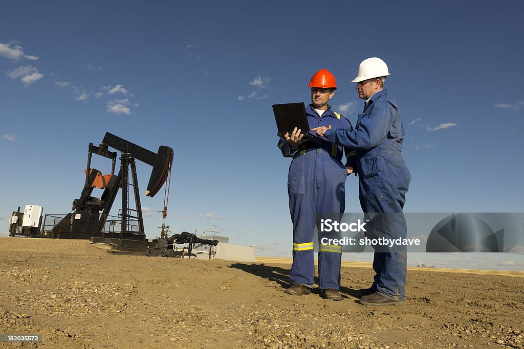 Arbeitnehmer und Computer - Lizenzfrei Laptop Stock-Foto