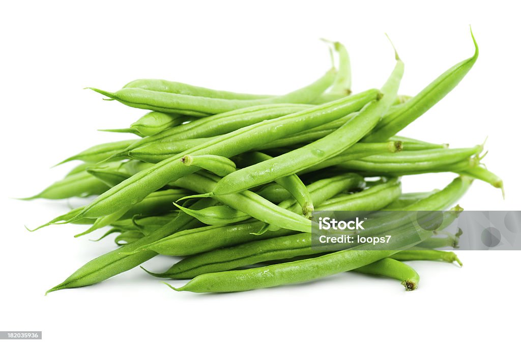 fresh beans bunch of fresh green beans Green Bean Stock Photo