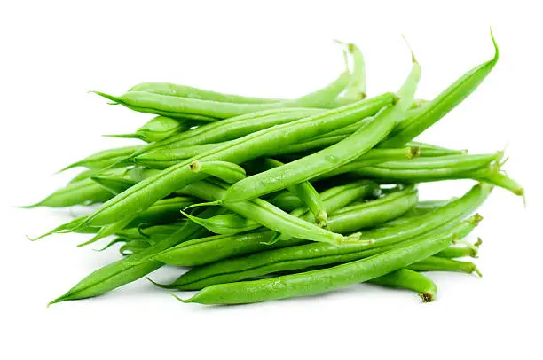 bunch of fresh green beans