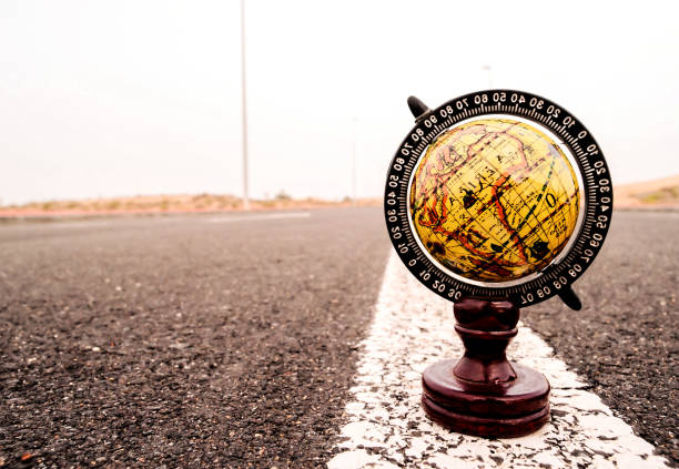 istock Globe Earth on an Asphalt Street 1820363285