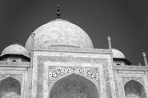 The Taj Mahal, an immense mausoleum of white marble, is located Agra India. It was built between 1631 and 1648 by Mughal Emperor Shah Jahan in memory of his wife Mumtaz Mahal. The mosque, guest house and main gateway on the south, the outer courtyard and its cloisters were completed in 1653 AD. It contains relief work in highly polished marble and is richly decorated with inlay work containing precious and semi precious stones. The exterior of the tomb is square with chamfered corners. The large double storied domed chamber is a perfect octagon. The four free-standing minarets at the corners of the platform add dimension to the architecture. It was designated as a UNESCO World Heritage Site in 1983 for being the jewel of Muslim art in India and one of the universally admired masterpieces of the world’s heritage.