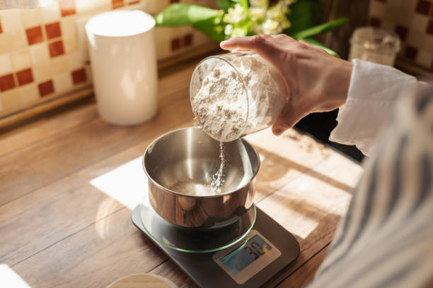 istock Woman making dough for a bread 1820369282