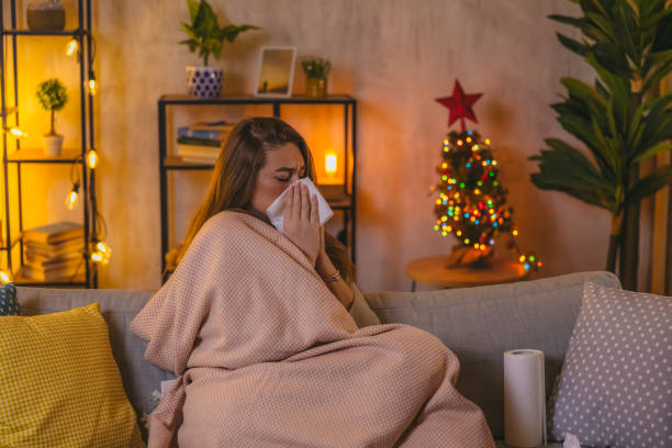 istock Depressed young woman crying at home 1820394387