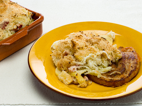 Central and Eastern European cuisines choucroute - sauerkraut with bacon