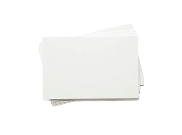 istock Blank business cards, isolated on white background 182042221