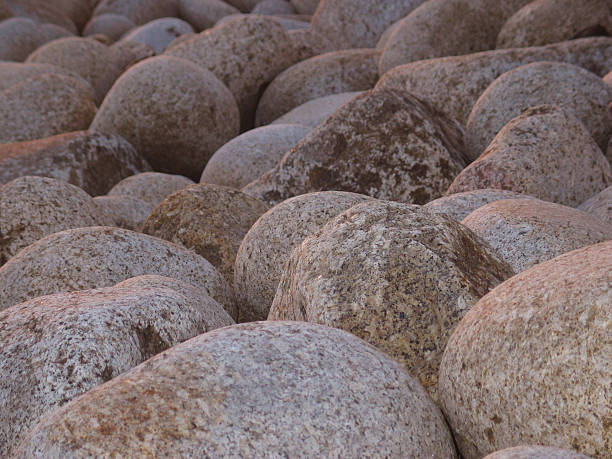 Pedras de granito rosa - foto de acervo