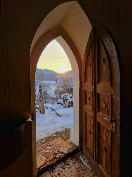 istock Door to snow in Ruhpolding 1820434641