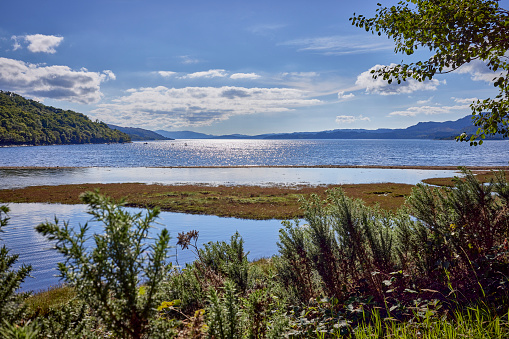 Late September afternoon, looking south west across Lachlan Bay towards Loch Fyne. Argyll