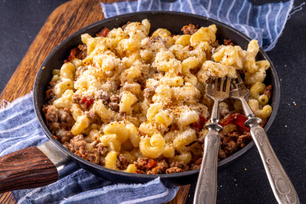 istock One skillet cheeseburger mac and cheese 1820459207