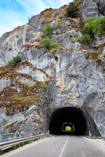 istock The highway passes into a tunnel 1820486636