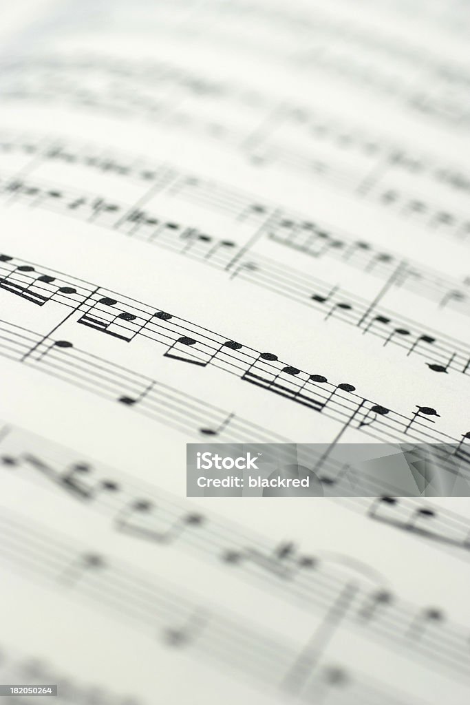 Music Notes "Close-up shot of sheet music, soft focus.Similar images -" Arrangement Stock Photo