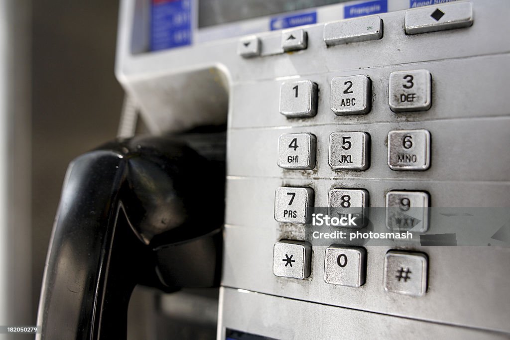 Teléfono público botones. - Foto de stock de Antihigiénico libre de derechos