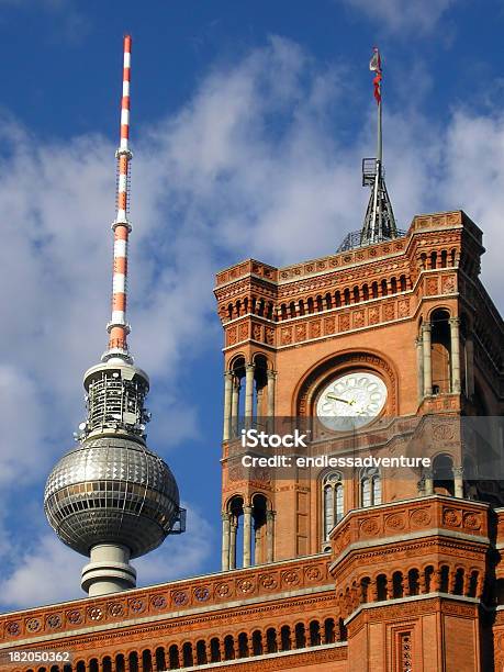 Foto de Berlim Towerstwon Hall E Tv e mais fotos de stock de Alemanha - Alemanha, Alexanderplatz, Azul