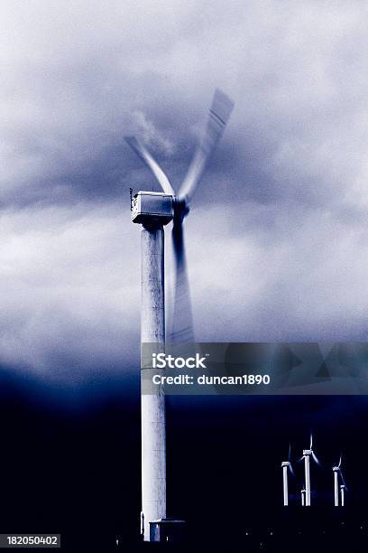 Wind Power Stockfoto und mehr Bilder von Fotografie - Fotografie, Schwarzweiß-Bild, Drehen