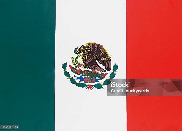 Foto de Real Bandeira Do México e mais fotos de stock de América Latina - América Latina, Bandeira, Bandeira Mexicana