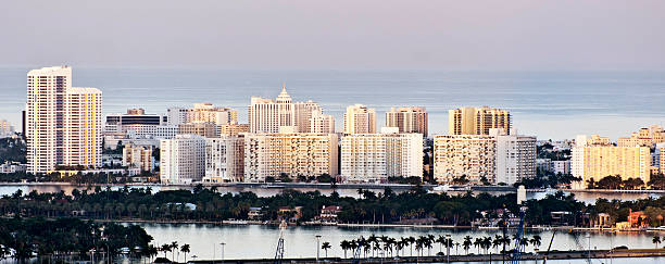 istock The Miami Beach skyline at sunset. 182051057
