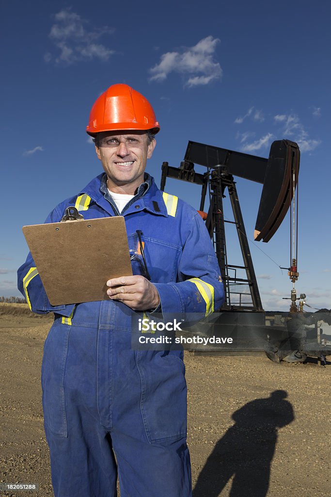 石油、ガスの労働者 - 1人のロイヤリティフリーストックフォト