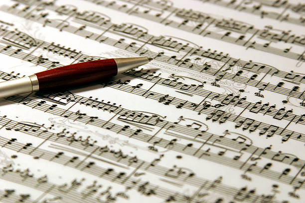 Making music stock photo