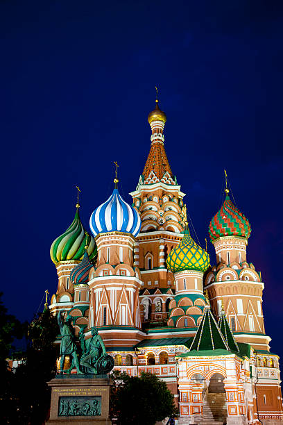 Saint Basil's Cathedral, Moscow, Russia stock photo