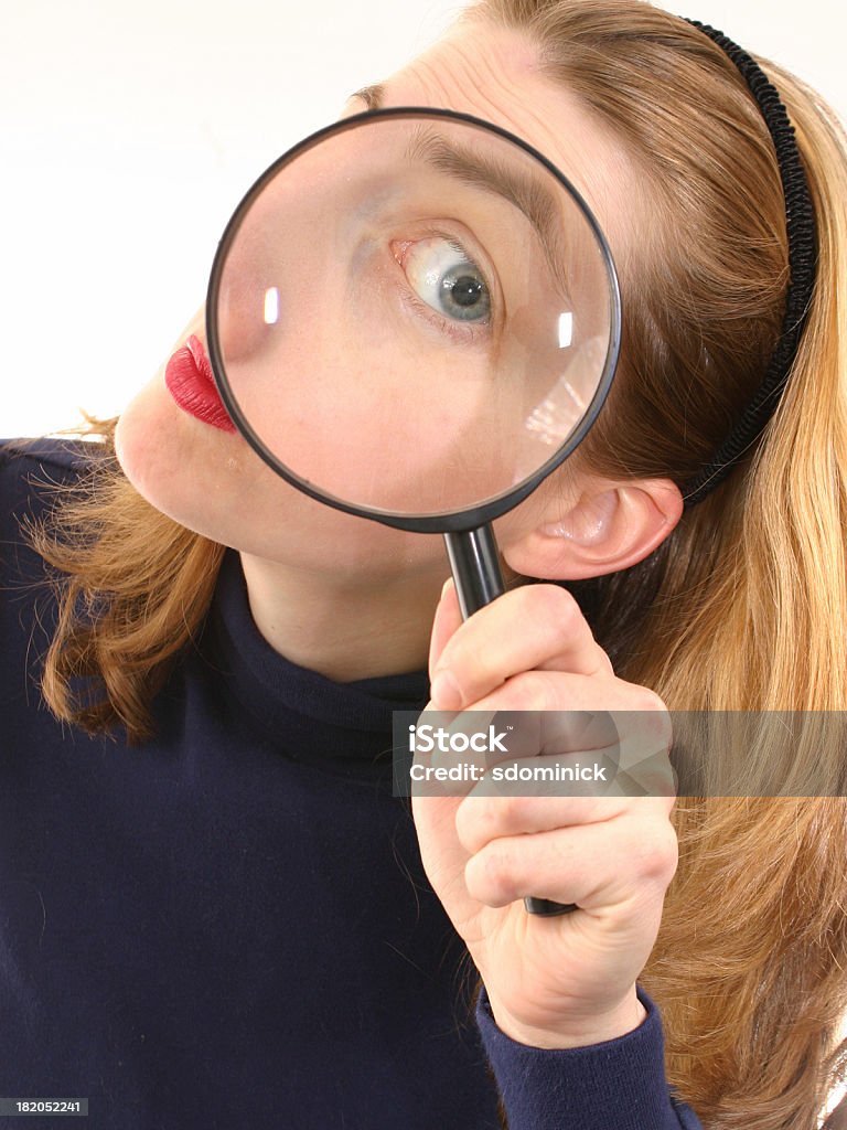 Eye Spy 3  Magnifying Glass Stock Photo