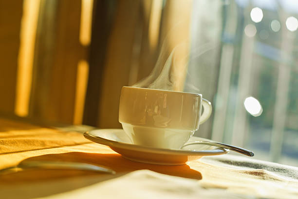 istock Hotel Breakfast, Hot Cup of Coffee 182052685