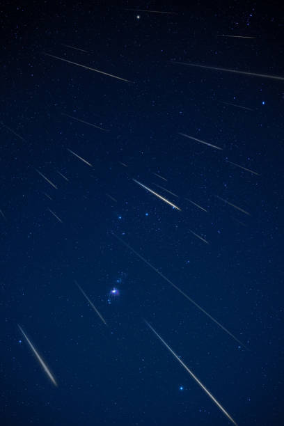istock Meteor shower and shooting stars with Milky Way. 1820527690