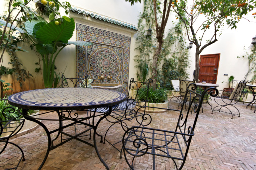 The wall of a house in Santa Cesarea Terme, an Apulian village in the province of Lecce in Italy.