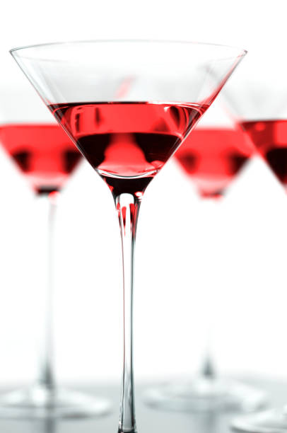 istock Cosmopolitan Martini Glasses Isolated on White Background 182053413