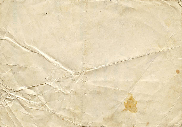 vieux papier texture - paper crumpled document letter photos et images de collection