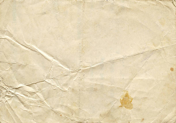 古い紙の質感 - paper crumpled document letter ストックフォトと画像