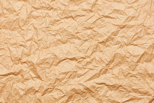 istock Wrinkled brown paper 182053615