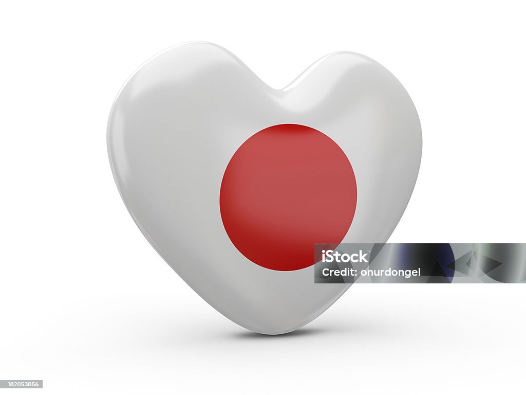 일본 플랙 심장 - 로열티 프리 0명 스톡 사진