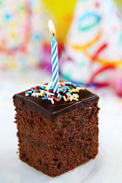 Birthday cake and candle