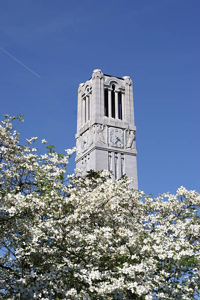 NC State University bell tower 03 stock photo