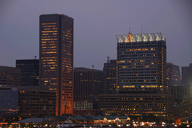 istock Baltimore City lights at night 182054682
