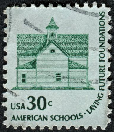Cancelled Stamp From The United States Featuring American Schools