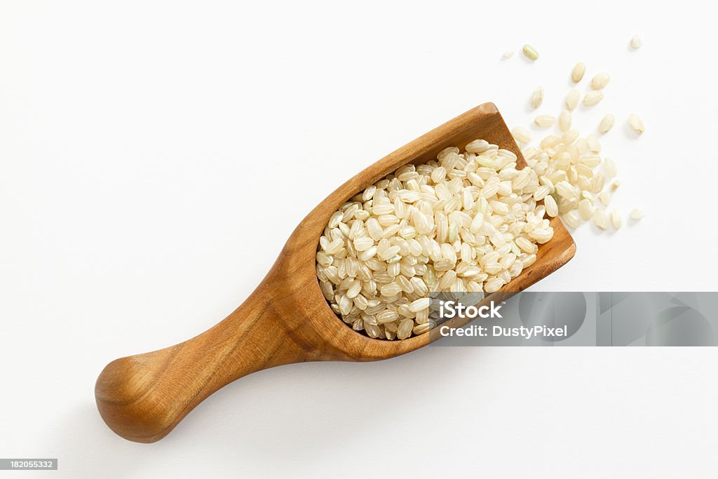 브라운 짧은 낟알 Rice - 로열티 프리 0명 스톡 사진