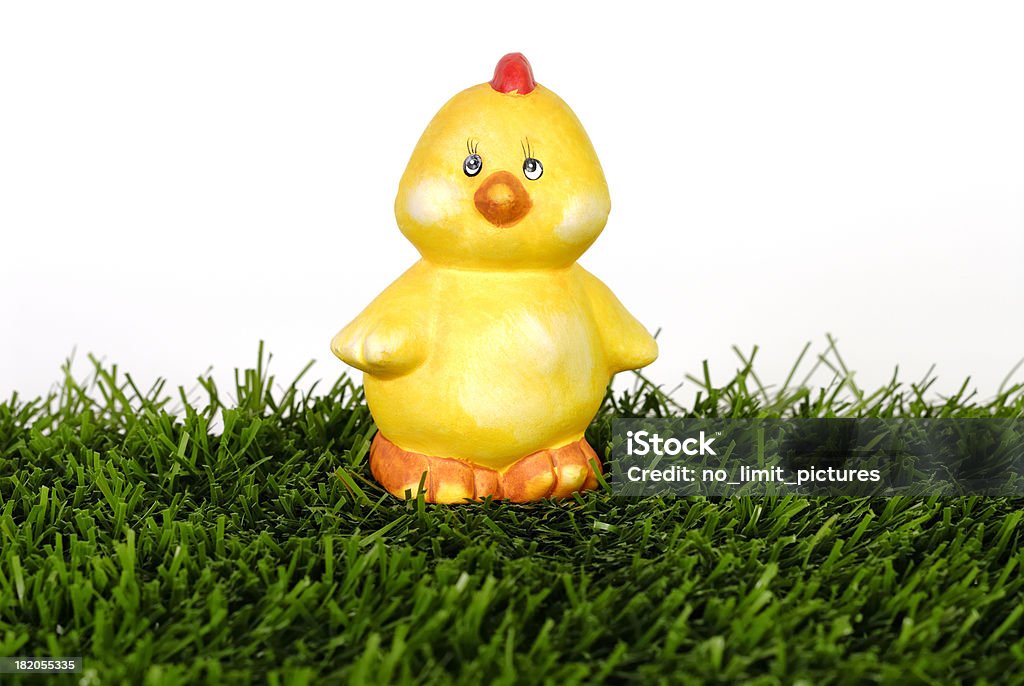 Oeuf de Pâques et de poulet - Photo de Couleur verte libre de droits